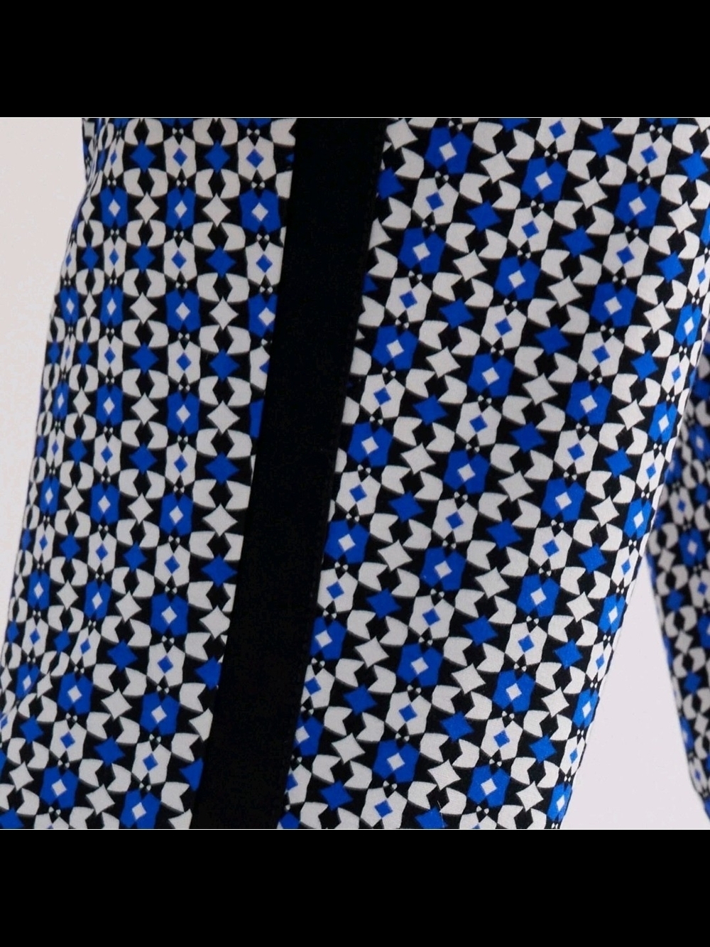 Maeve Pull-On Bootcut Pants in Blue Motif by Anthropologie - Picture 9 of 10